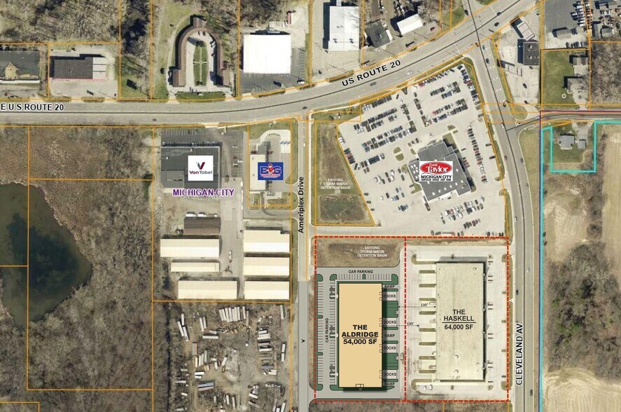 6101 Cleveland Ave, Michigan City, IN à louer - Plan de site – Image 2 sur 3