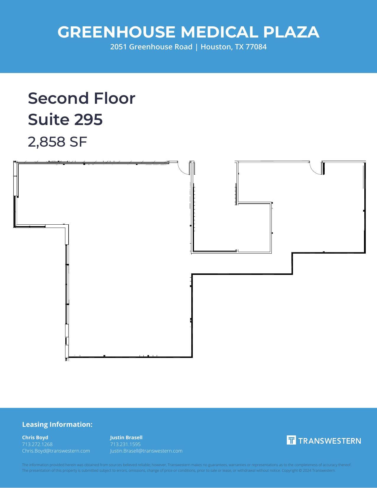 2051 S Greenhouse Rd, Houston, TX à louer Plan d’étage– Image 1 sur 1