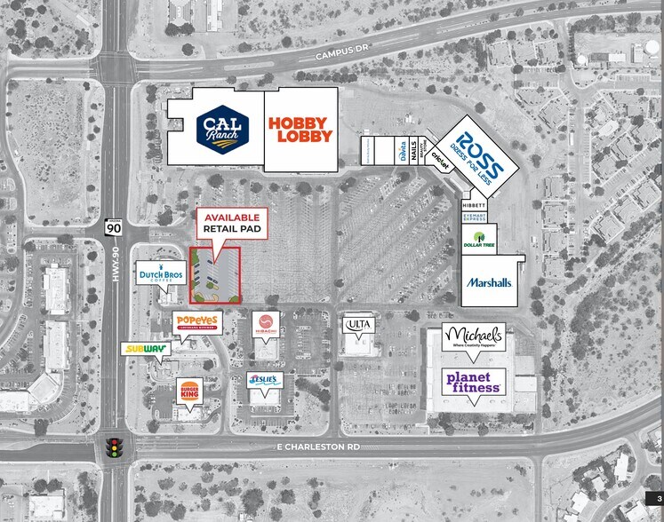 547-657 N Arizona 90, Sierra Vista, AZ à louer - Plan de site – Image 2 sur 2