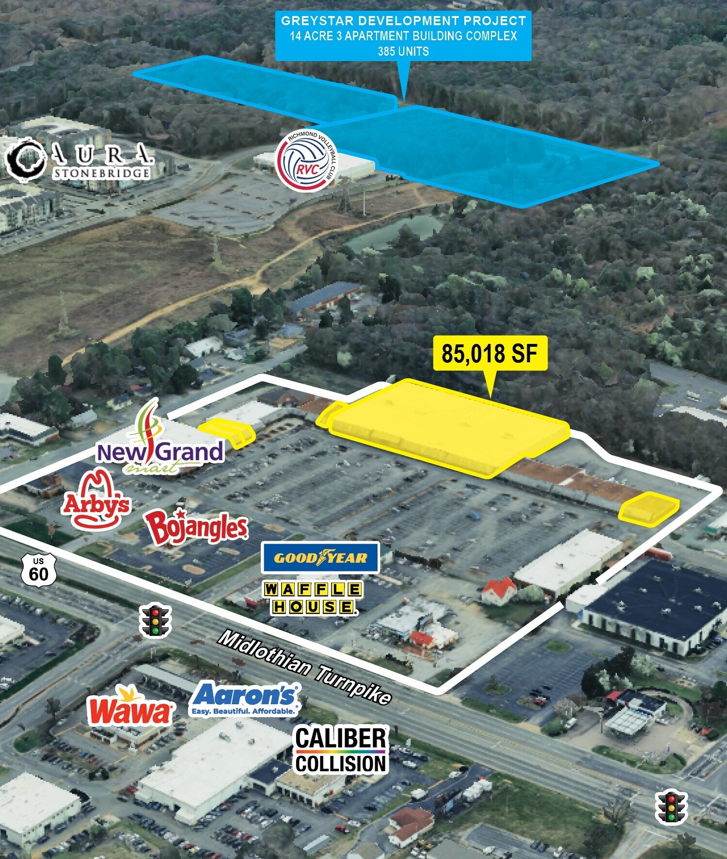 7415-7485 Midlothian Tpke, Richmond, VA à louer Photo principale– Image 1 sur 8