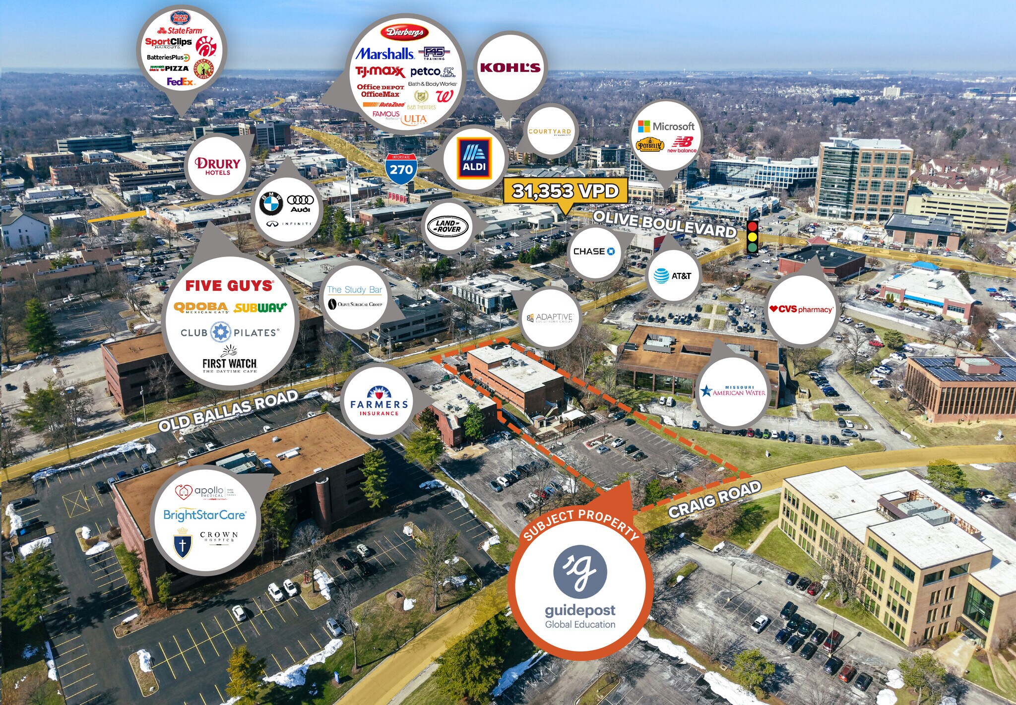 689 Craig Rd, Creve Coeur, MO à vendre Photo principale– Image 1 sur 2