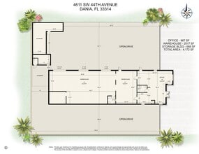 4611 SW 44th Ave, Dania, FL à louer Plan de site– Image 1 sur 1