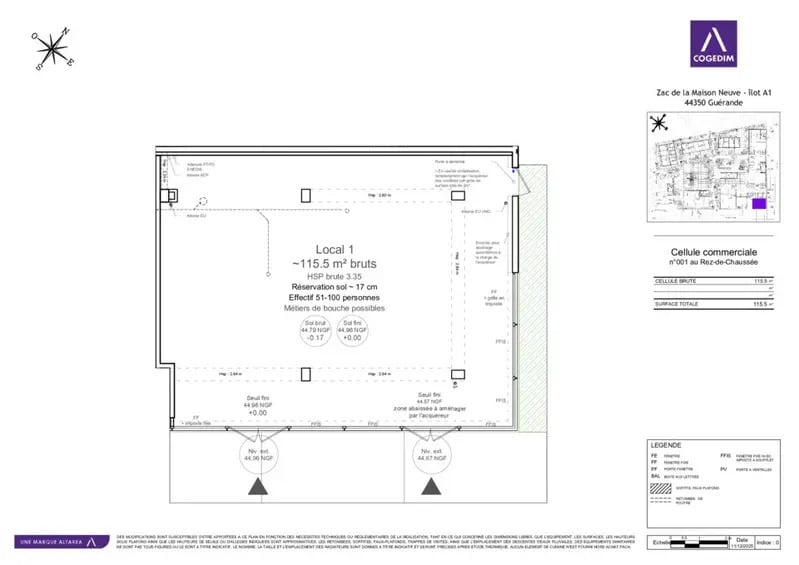 Local commercial dans Guérande à vendre - Plan d’étage – Image 2 sur 3