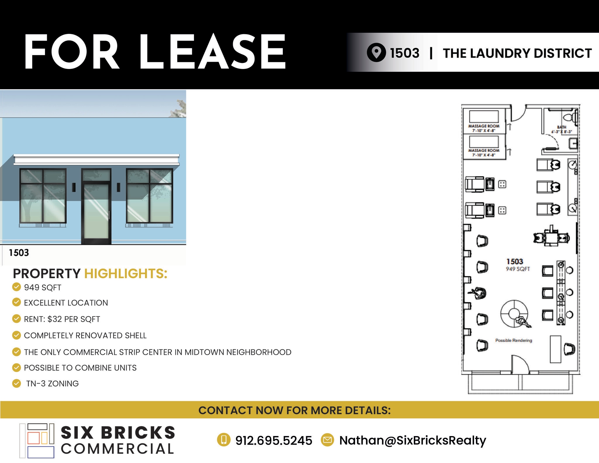 1501-1509 Paulsen St, Savannah, GA à louer Photo de l’immeuble– Image 1 sur 1