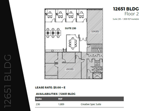 12651 High Bluff Dr, San Diego, CA à louer Plan d’étage– Image 1 sur 1