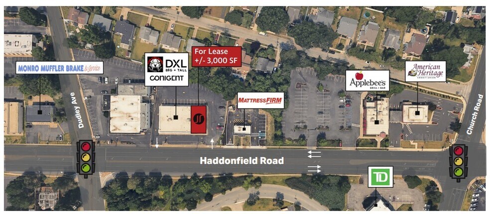 220-226 Haddonfield Rd, Cherry Hill, NJ à louer - Aérien – Image 2 sur 2
