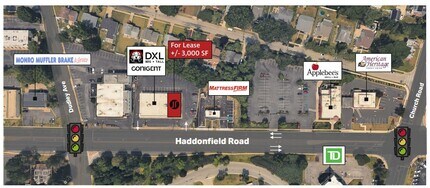 220-226 Haddonfield Rd, Cherry Hill, NJ - VUE AÉRIENNE  vue de carte