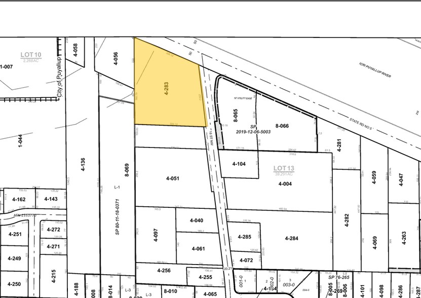 1806 River Rd E, Puyallup, WA à vendre - Plan cadastral – Image 3 sur 3