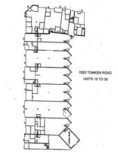 7025 Tomken Rd, Mississauga, ON à louer Plan d’étage– Image 1 sur 1