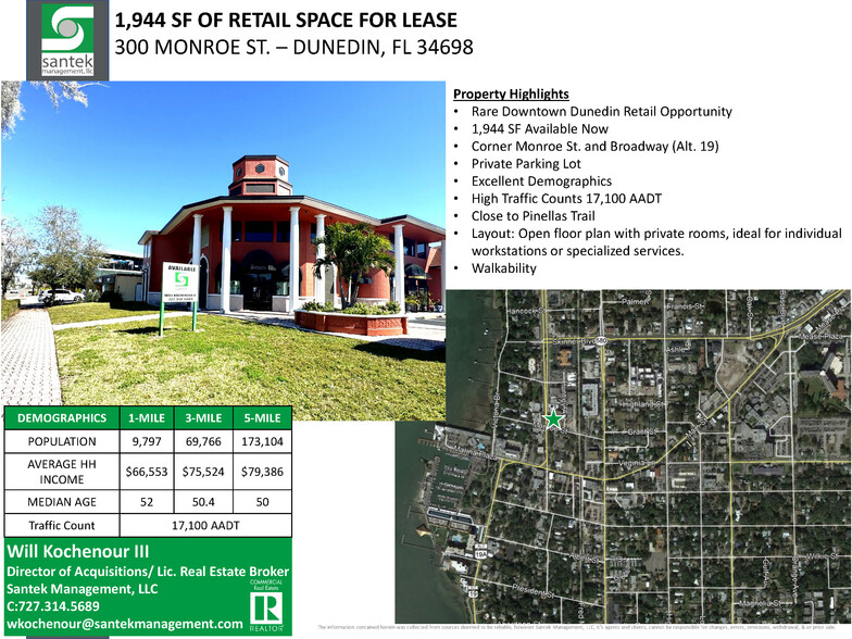 300-310 Monroe St, Dunedin, FL à louer - Photo de l’immeuble – Image 3 sur 15