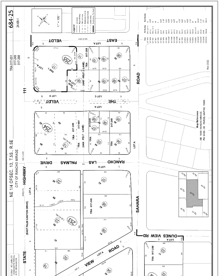 71703-71743 Hwy 111, Rancho Mirage, CA à louer Plan cadastral– Image 1 sur 1