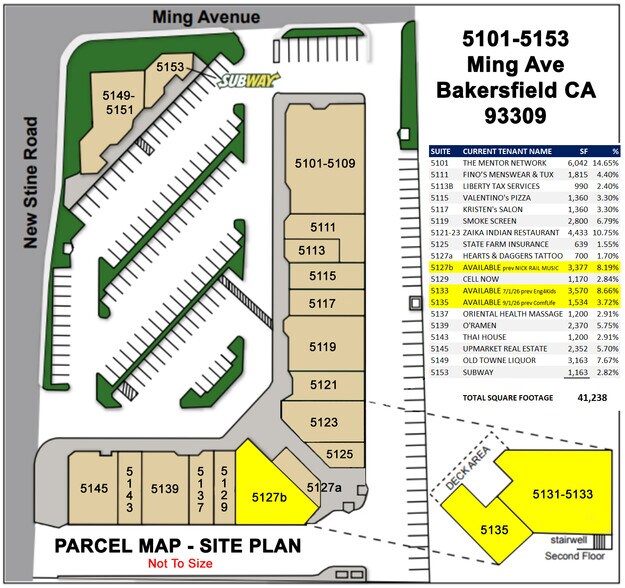 5101-5153 Ming Ave, Bakersfield, CA à louer - Photo de l’immeuble – Image 2 sur 9