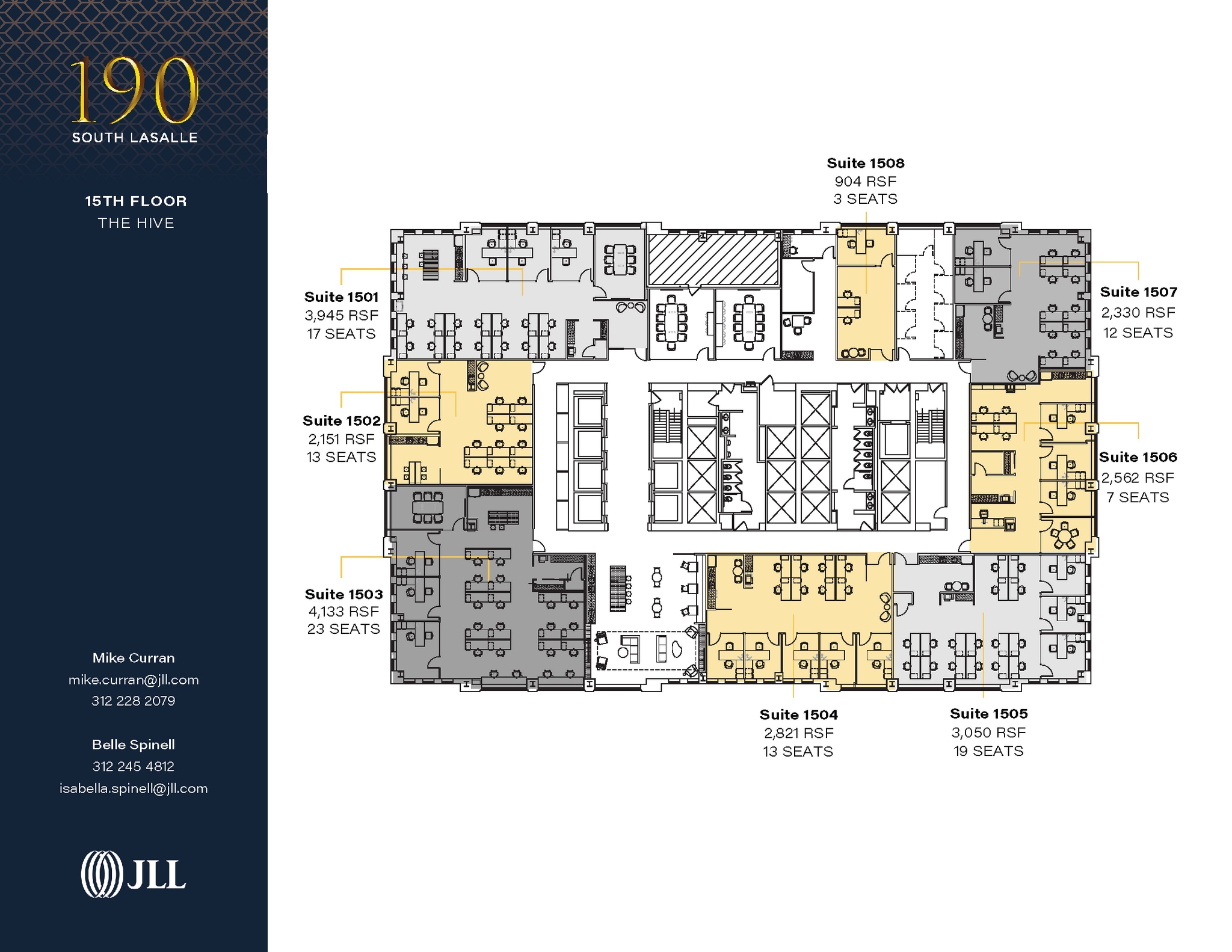 190 S La Salle St, Chicago, IL à louer Plan d’étage– Image 1 sur 1