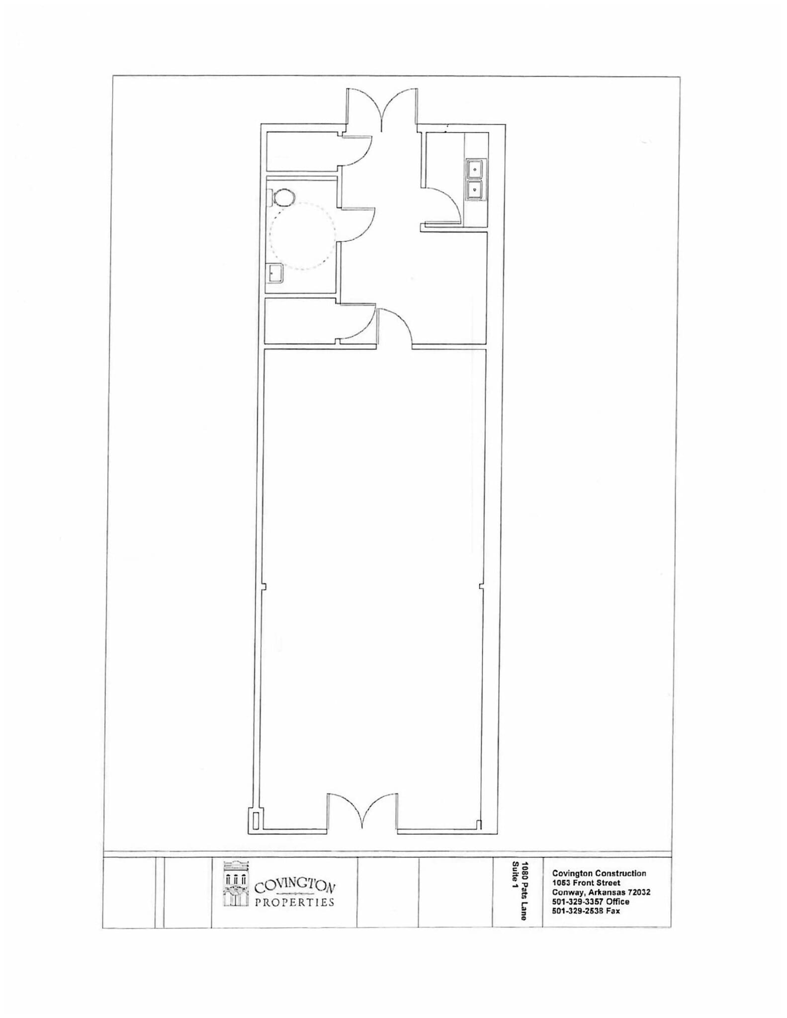 1080 Pats Ln, Conway, AR à louer Plan d’étage– Image 1 sur 1