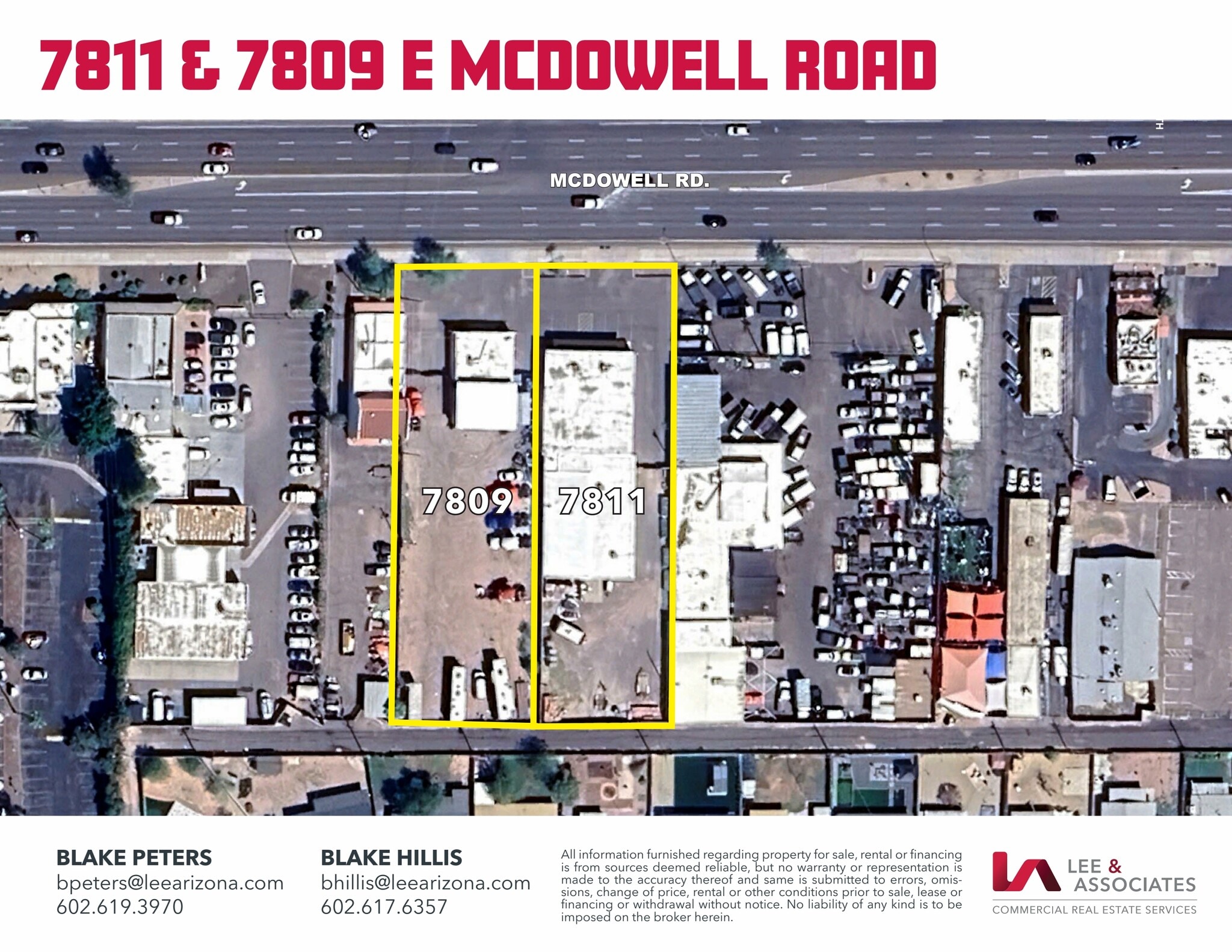 7809 E McDowell Rd, Scottsdale, AZ à louer Aérien– Image 1 sur 1