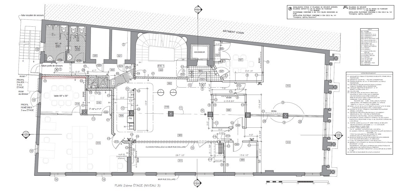 380-384 Rue Saint-Jacques, Montréal, QC à louer Plan d’étage– Image 1 sur 1