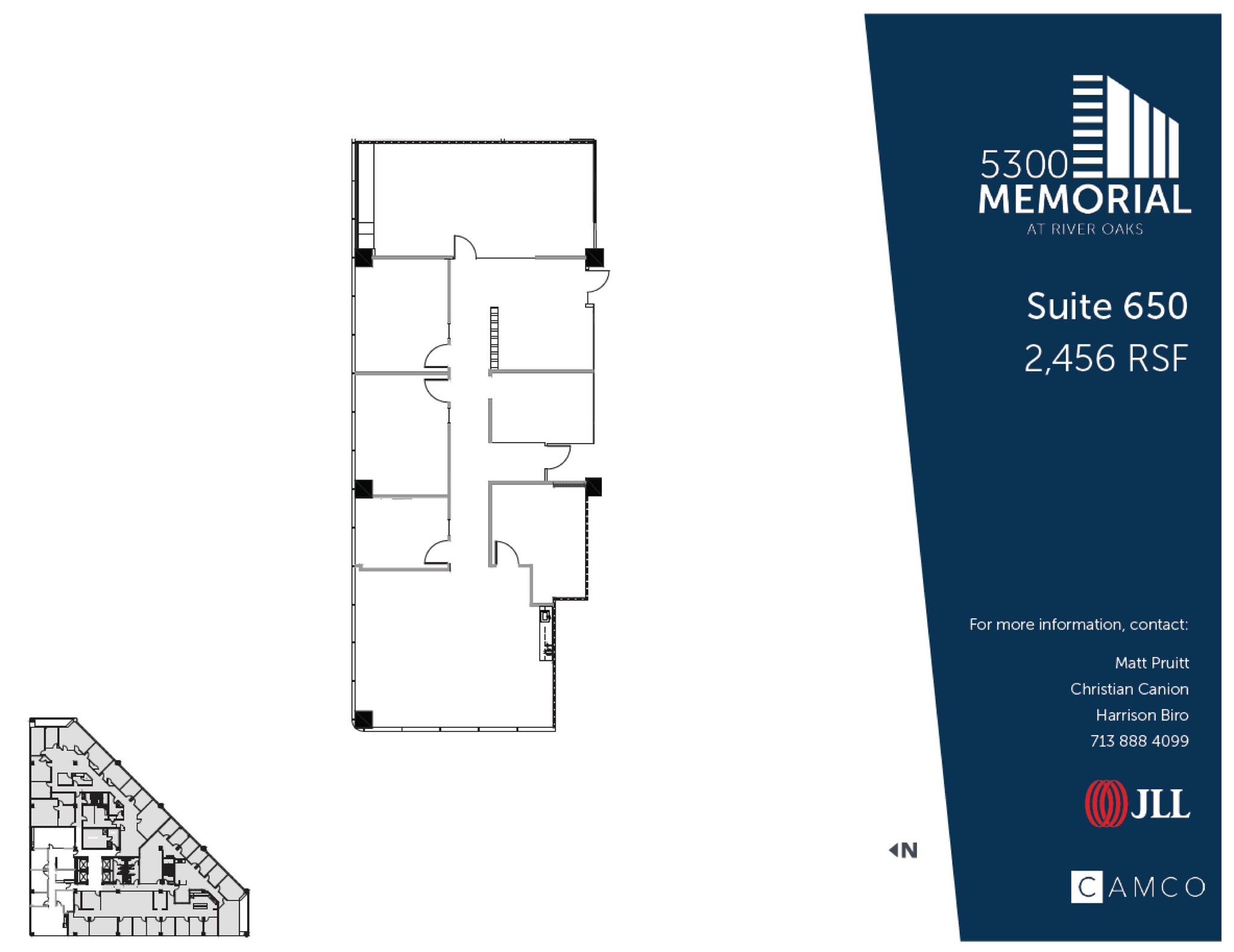 5300 Memorial Dr, Houston, TX à louer Plan d’étage– Image 1 sur 1