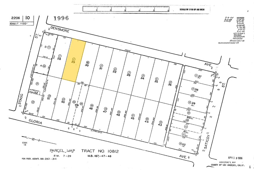 7733 Densmore Ave, Van Nuys, CA à louer - Plan cadastral – Image 3 sur 4