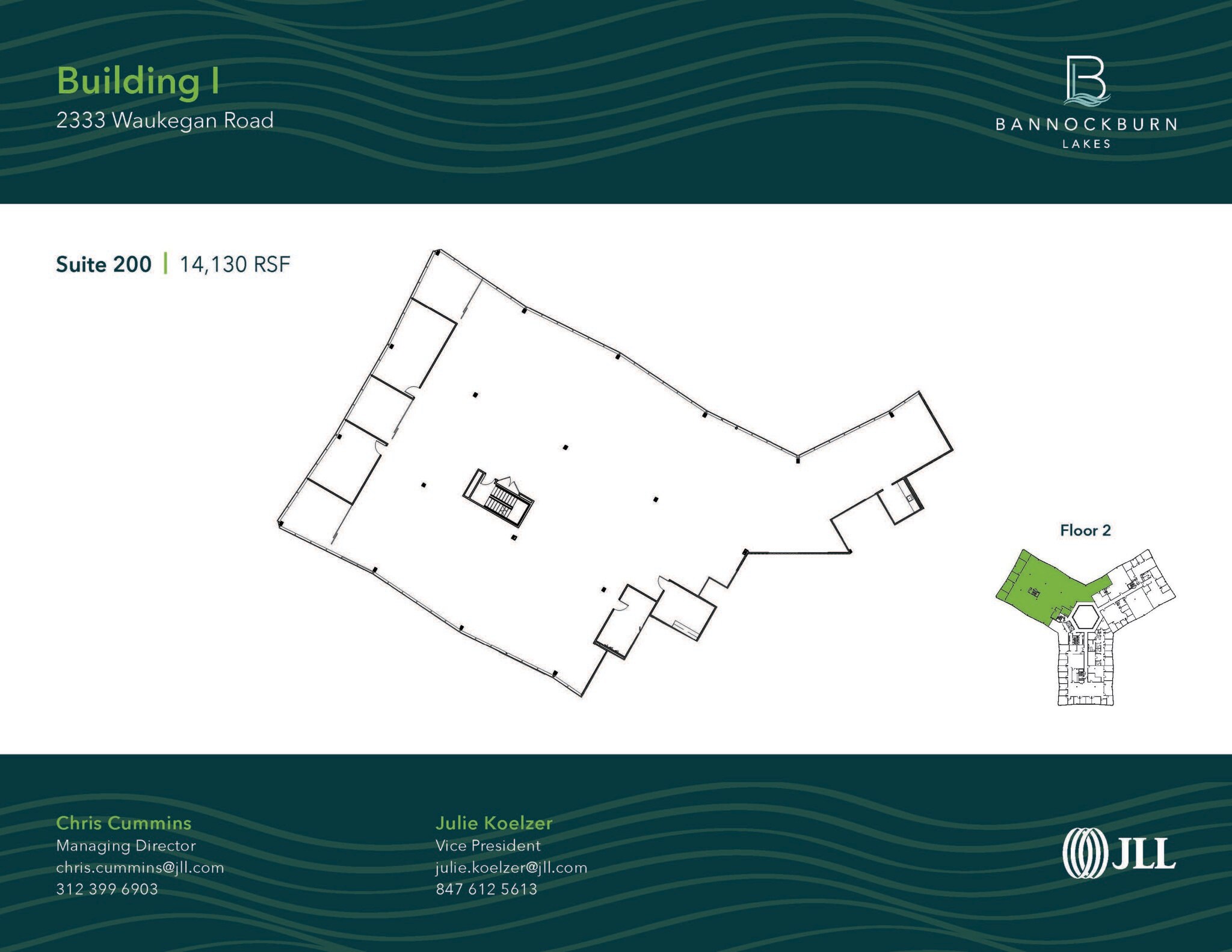 2333 Waukegan Rd, Bannockburn, IL à louer Plan d’étage– Image 1 sur 1