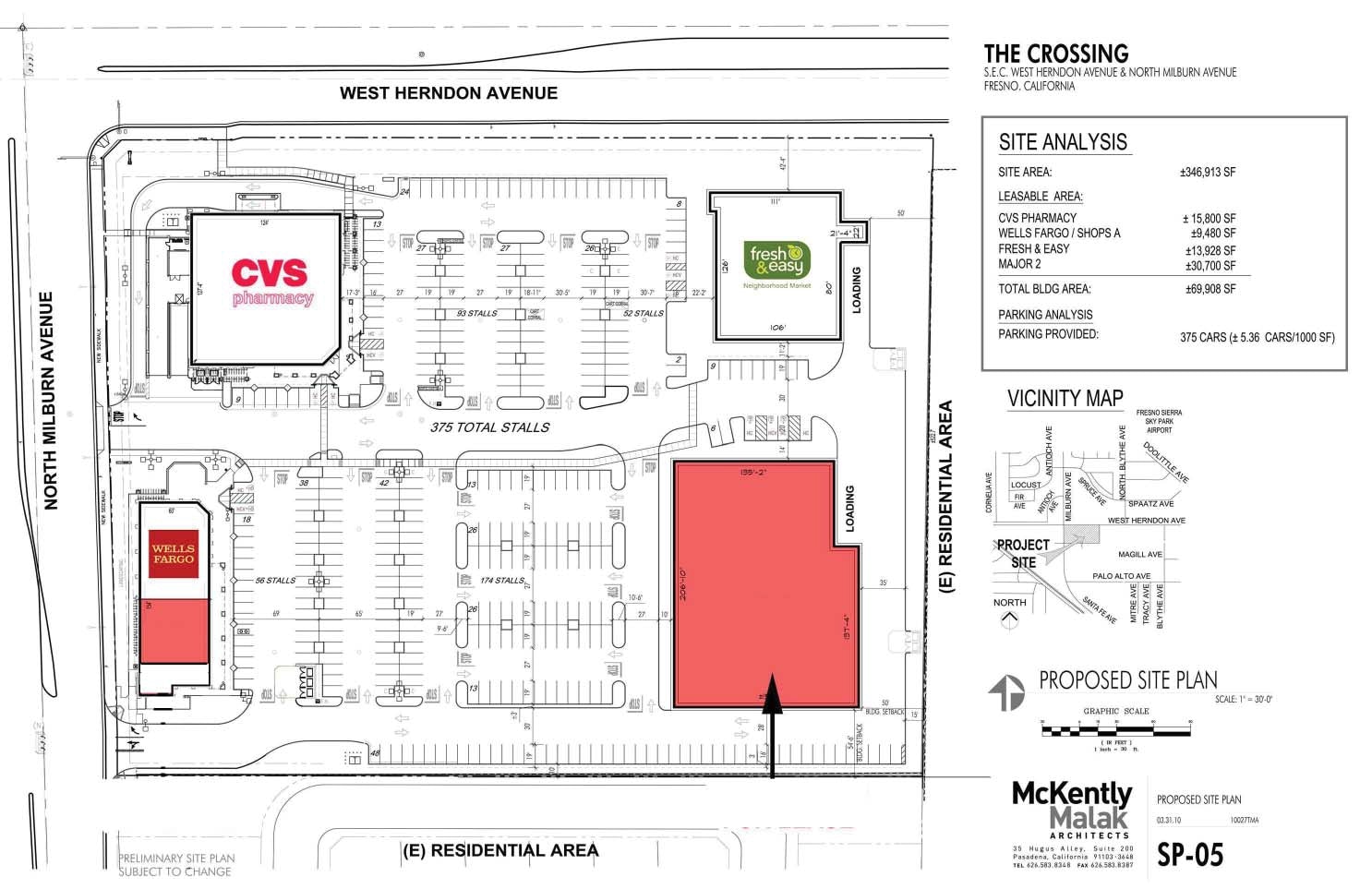 6800 N Milburn Ave, Fresno, CA à louer Plan de site– Image 1 sur 1