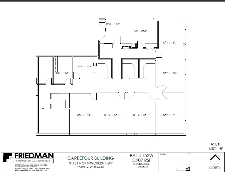 31731 Northwestern Hwy, Farmington Hills, MI à louer Plan d’étage– Image 1 sur 3