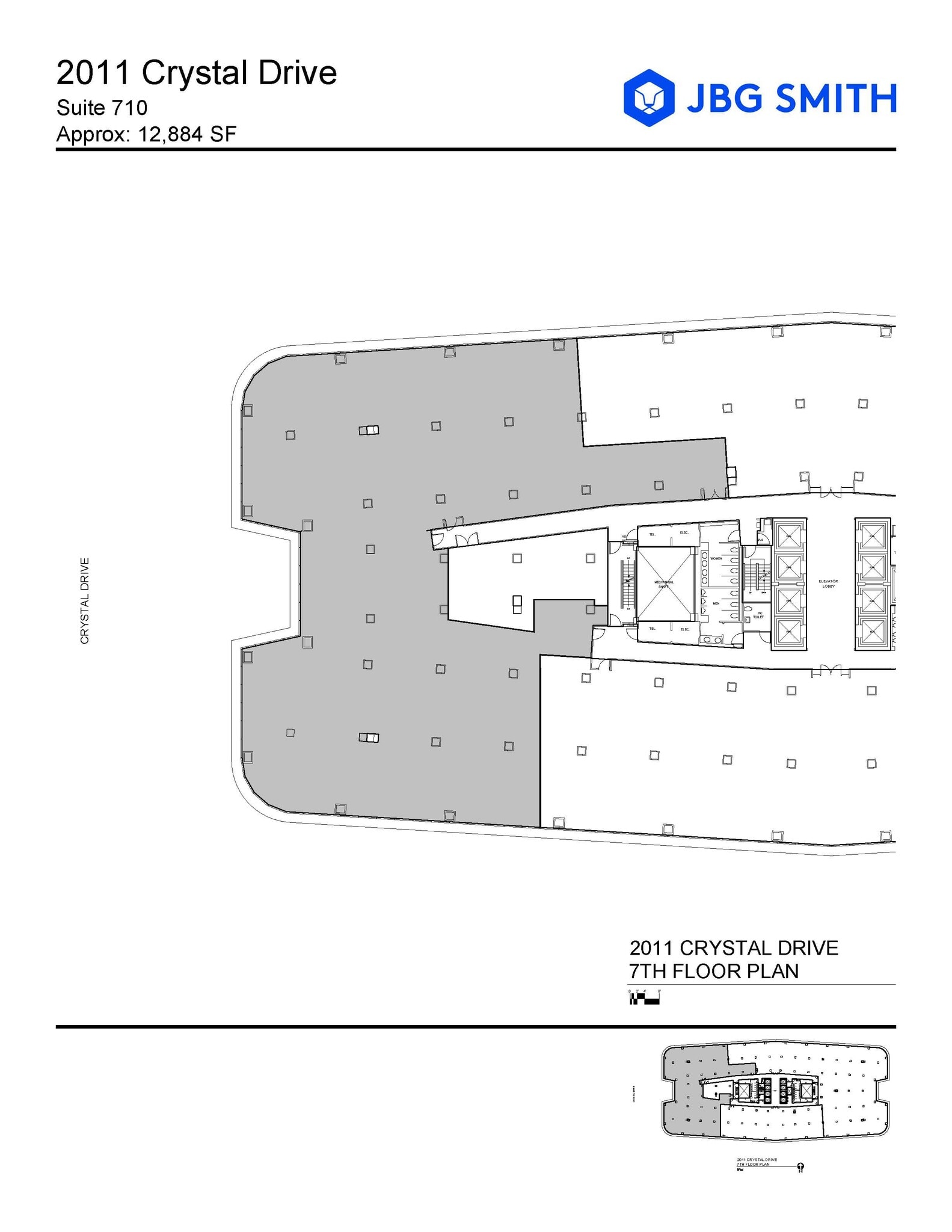2011 Crystal Dr, Arlington, VA à louer Plan d’étage– Image 1 sur 1