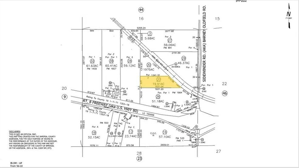 Sidewinder Rd, Felicity, CA à vendre - Plan cadastral – Image 3 sur 3
