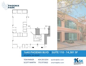 1640 Phoenix Blvd, Atlanta, GA à louer Plan d’étage– Image 1 sur 1