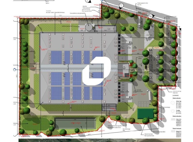 Industriel/Logistique dans Saint-Étienne-de-Saint-Geoirs à louer - Plan de site – Image 2 sur 3