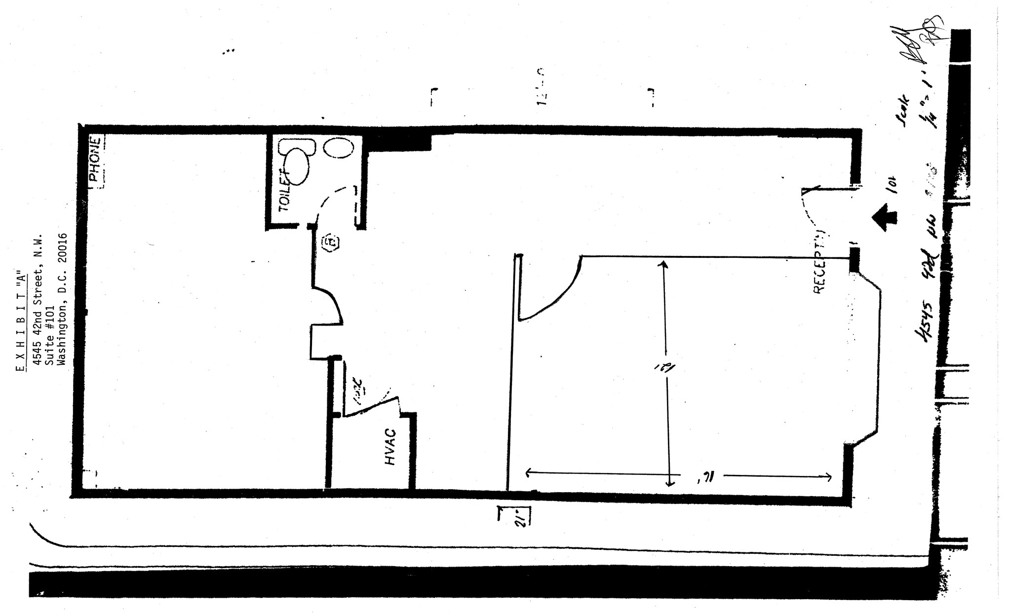 4545 42nd St NW, Washington, DC à louer Plan de site– Image 1 sur 1