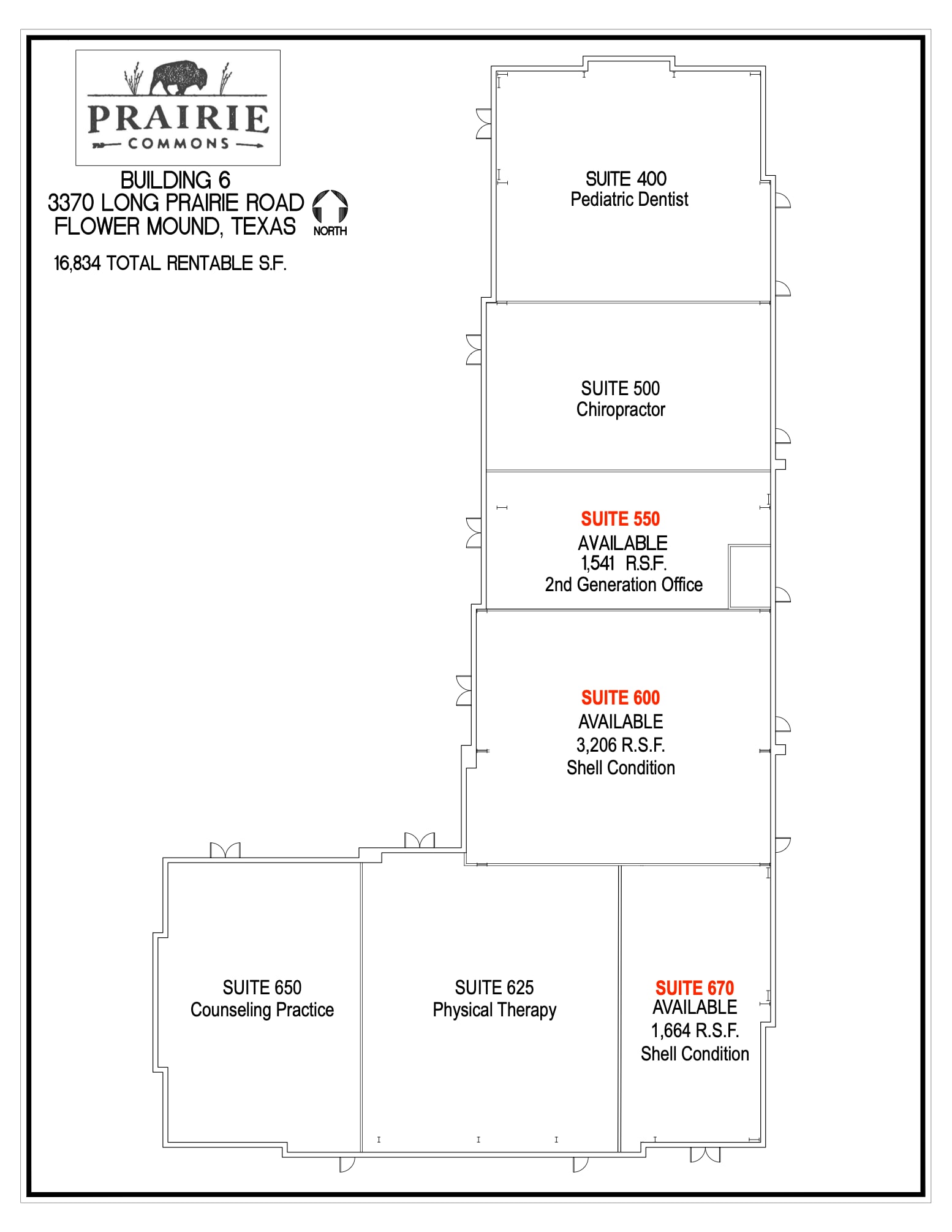 3370 Long Prairie Rd, Flower Mound, TX à louer Plan d’étage– Image 1 sur 1