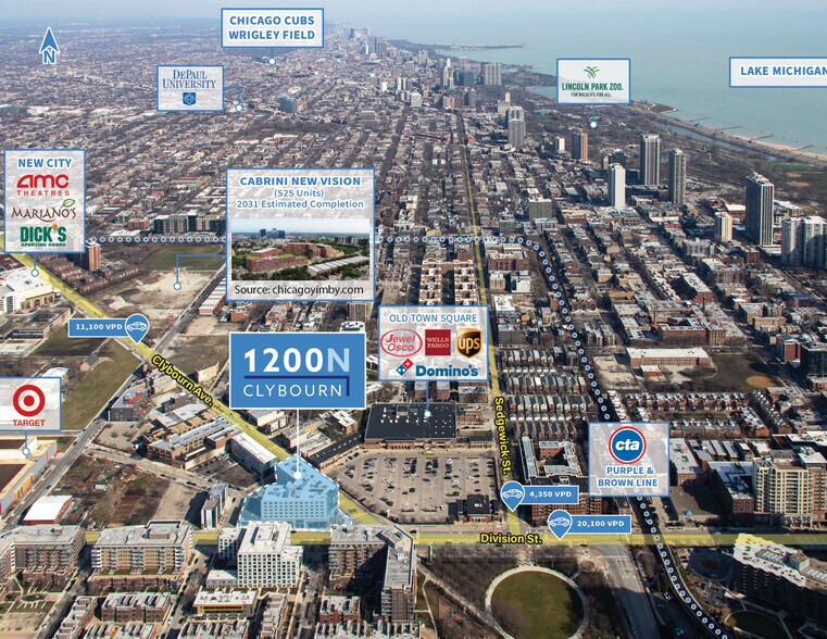 1200 N Clybourn Ave, Chicago, IL à vendre - Photo de l’immeuble – Image 2 sur 7