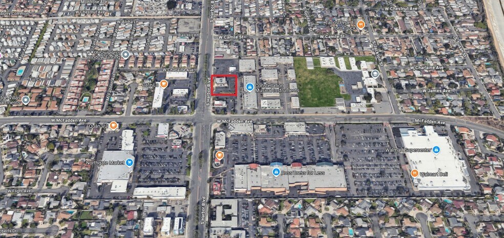 605 S Harbor Blvd, Santa Ana, CA à louer - Aérien – Image 2 sur 2