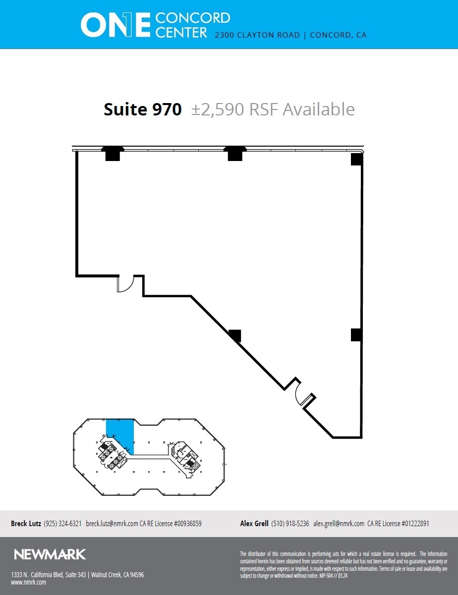 2300 Clayton Rd, Concord, CA à louer Plan d’étage– Image 1 sur 1