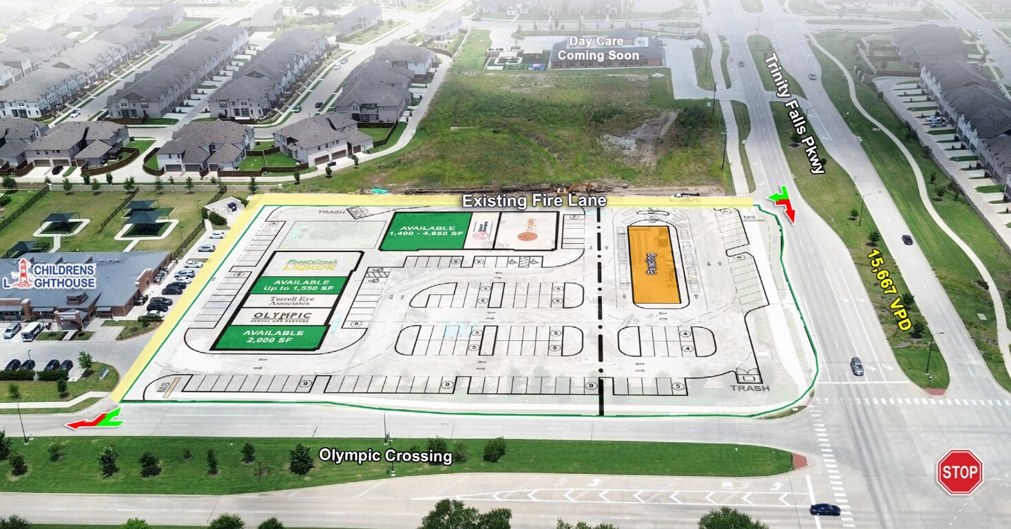 NWQ of Trinity Falls Pkwy & Olympic Crossing, McKinney, TX à louer Photo de l’immeuble– Image 1 sur 12