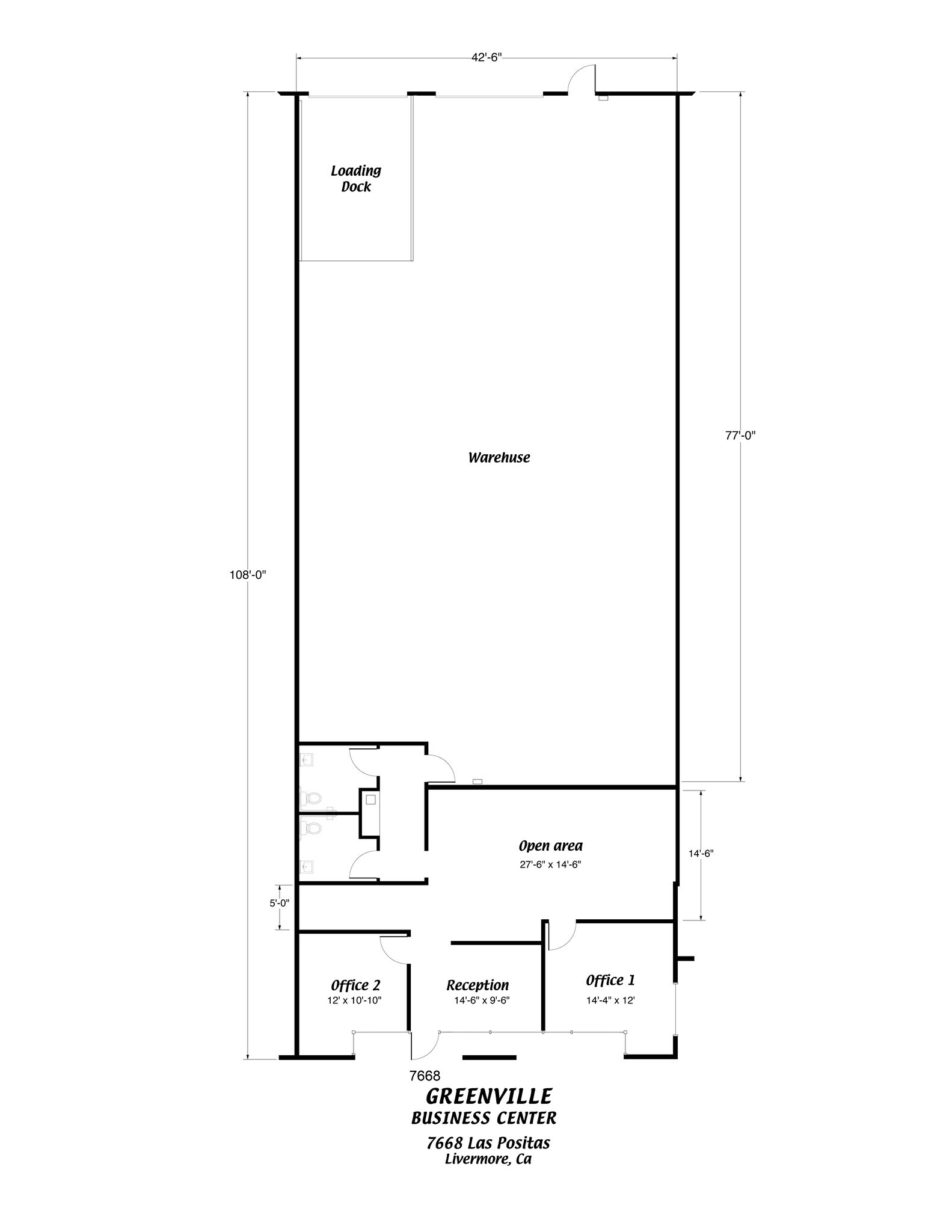 7650-7696 Las Positas Rd, Livermore, CA à louer Plan de site– Image 1 sur 1