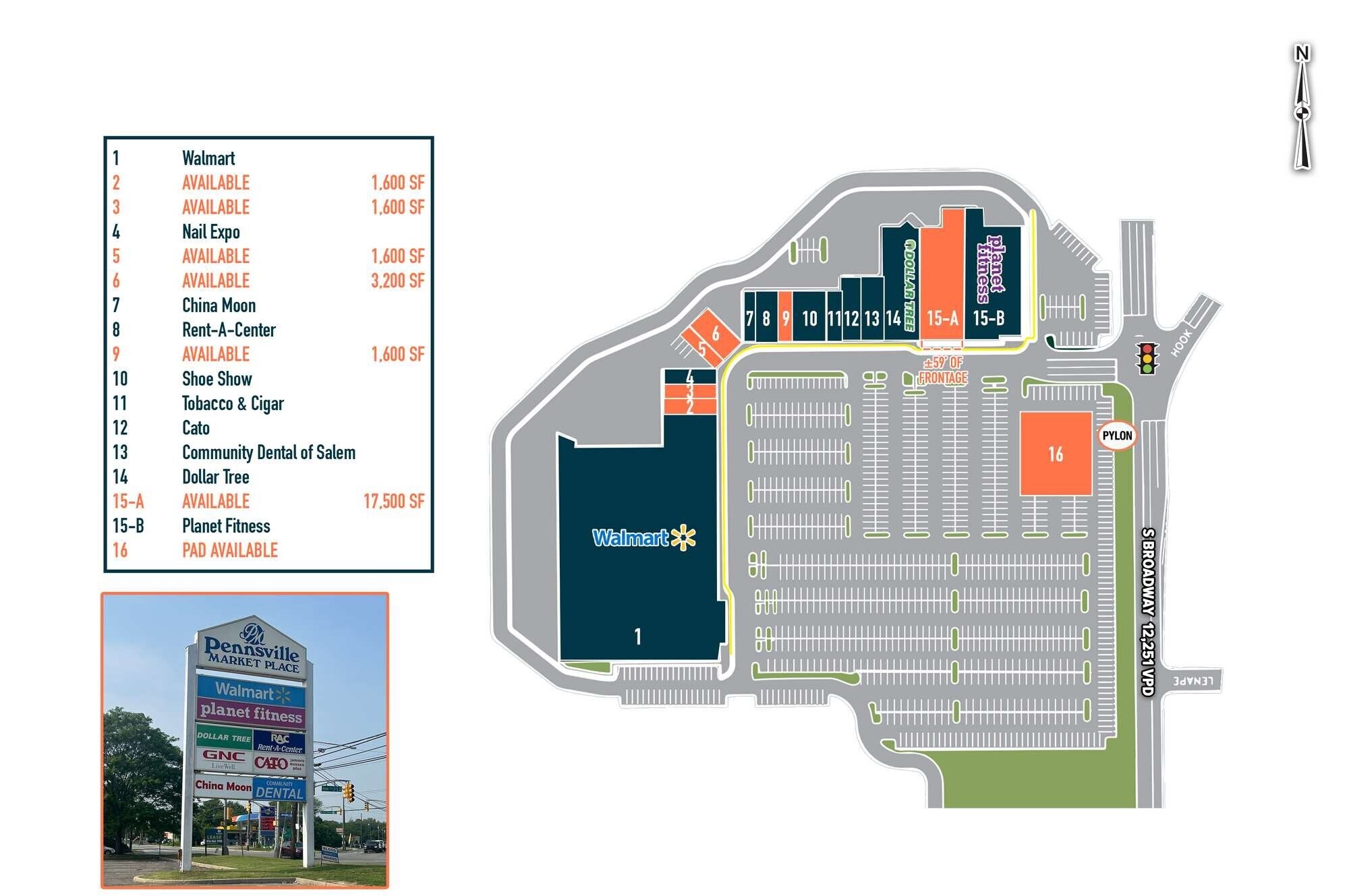 709 S Broadway, Pennsville, NJ à louer Plan de site– Image 1 sur 2