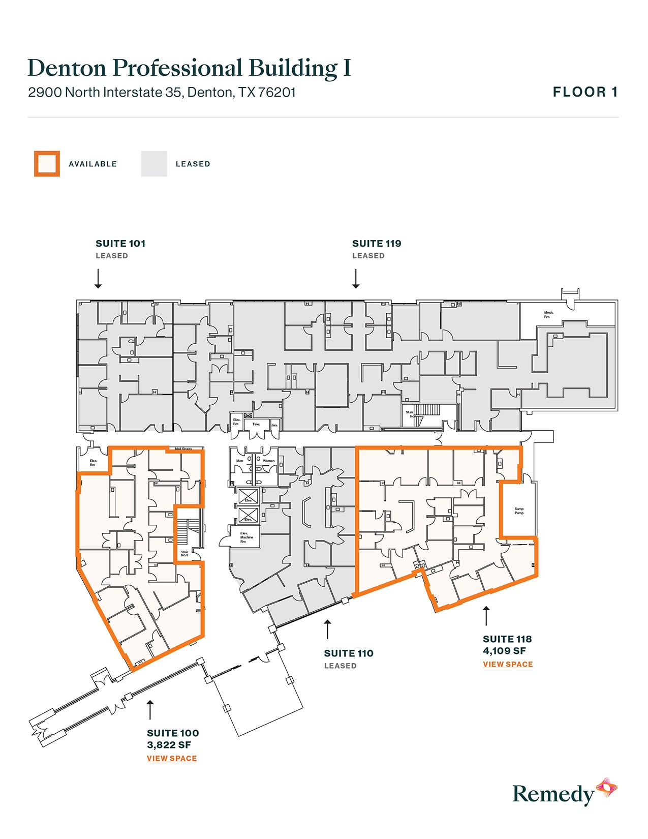 2900 Interstate 35, Denton, TX à louer Plan d’étage– Image 1 sur 1