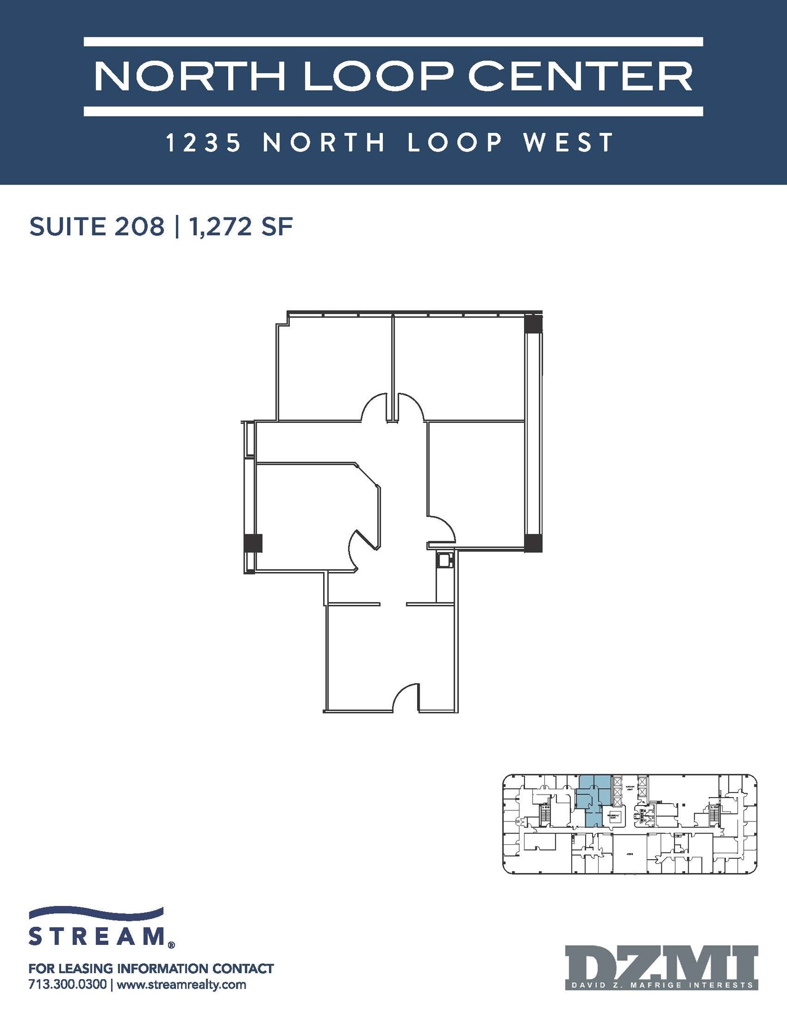 1235 North Loop W, Houston, TX à louer Plan d’étage– Image 1 sur 1