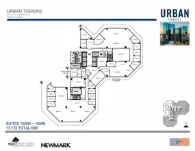 222 W Las Colinas Blvd, Irving, TX à louer Plan d’étage– Image 1 sur 2