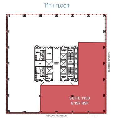 250 E Wisconsin Ave, Milwaukee, WI à louer Plan d’étage– Image 1 sur 1