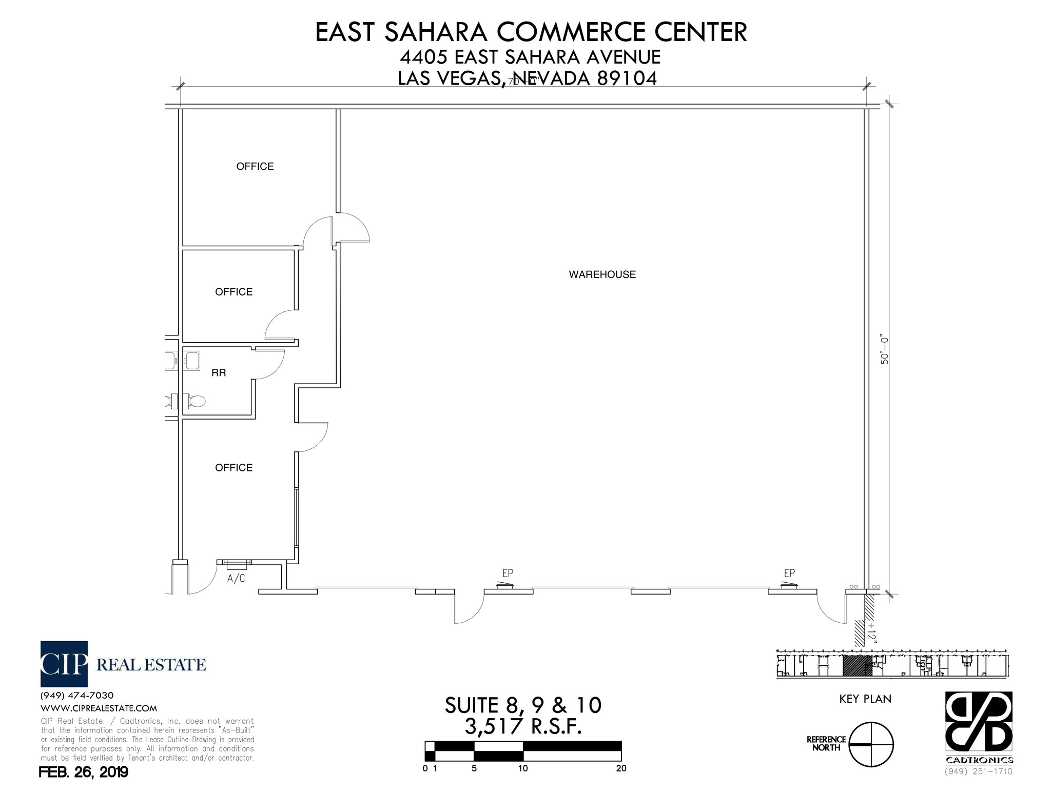 4405 E Sahara Ave, Las Vegas, NV à louer Plan de site– Image 1 sur 1