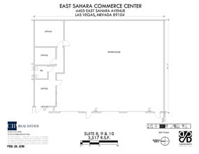4405 E Sahara Ave, Las Vegas, NV à louer Plan de site– Image 1 sur 1