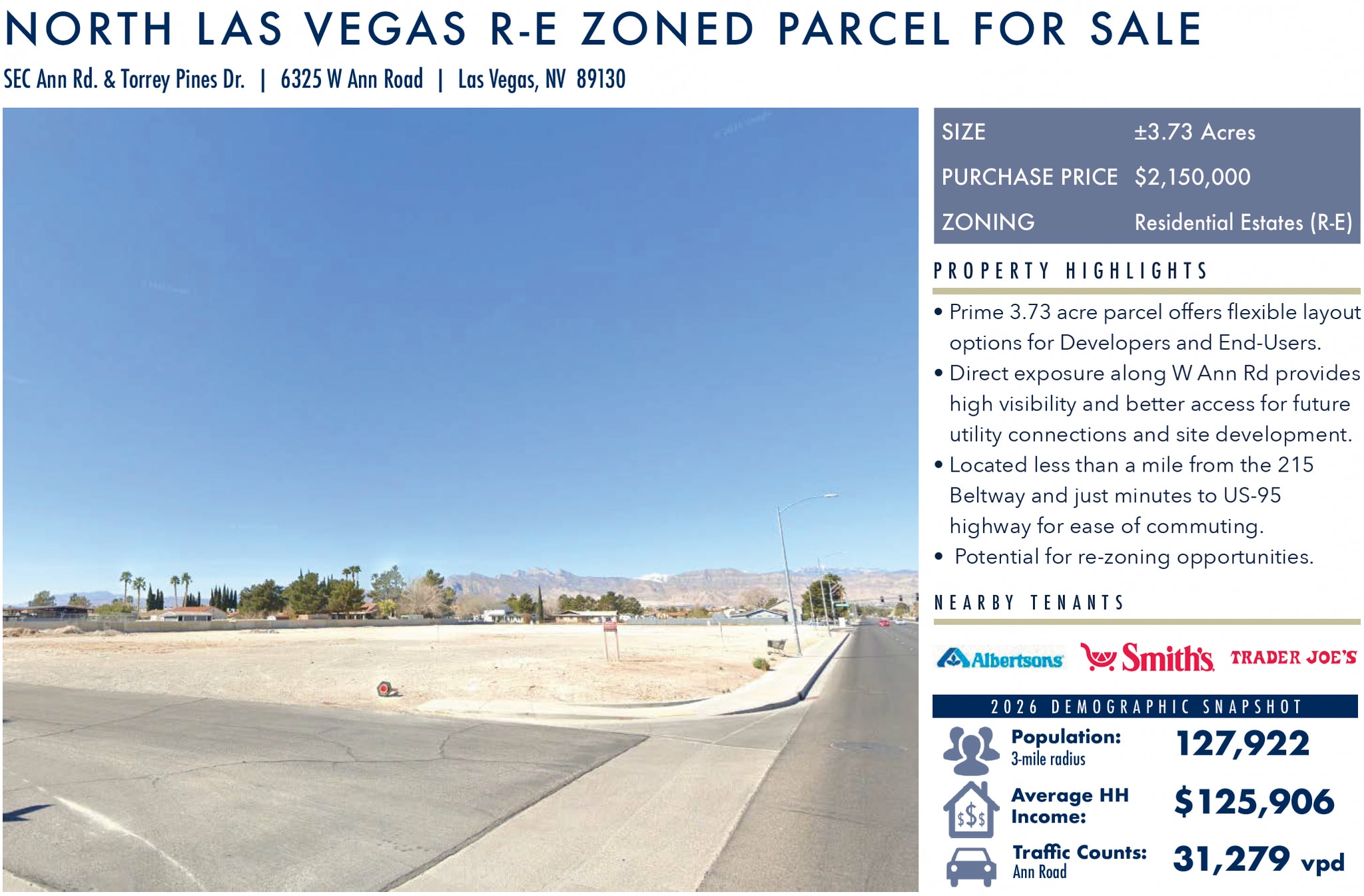 6325 Ann Rd, Las Vegas, NV à vendre Photo principale– Image 1 sur 6