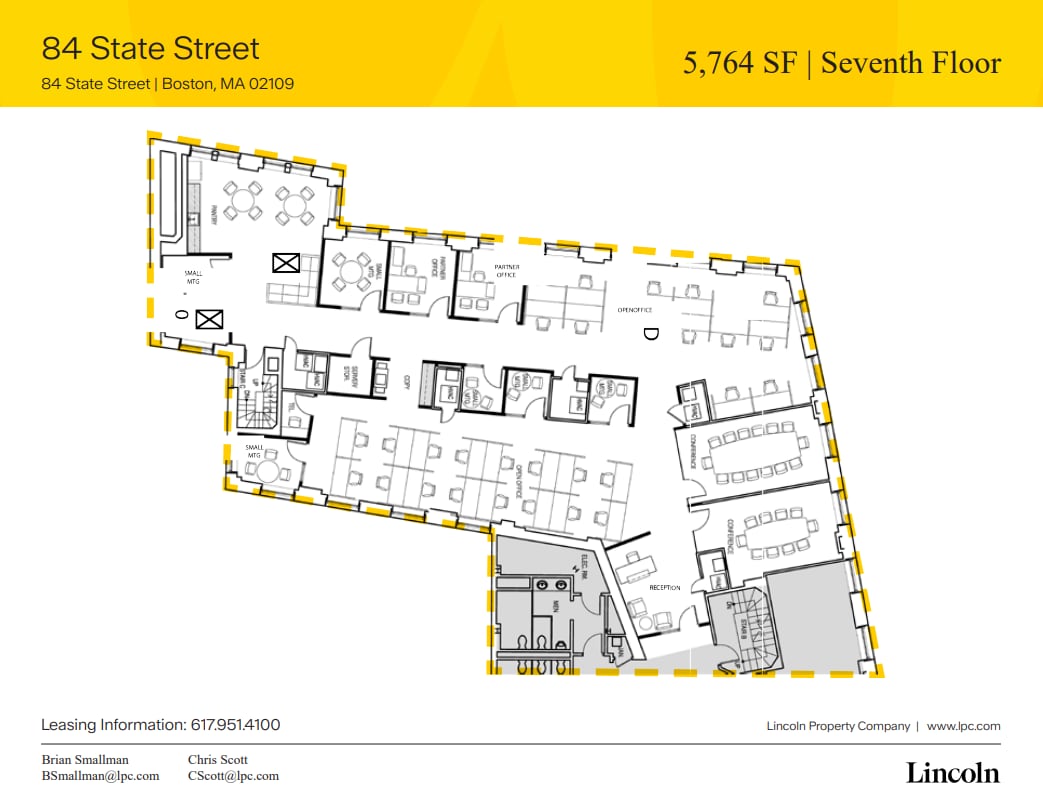 84 State St, Boston, MA à louer Plan d’étage– Image 1 sur 1