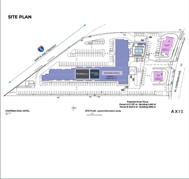 2920 W Chapman Ave, Orange, CA à louer - Plan de site – Image 2 sur 2