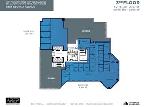 1100 Wayne Ave, Silver Spring, MD à louer Plan d’étage– Image 1 sur 6