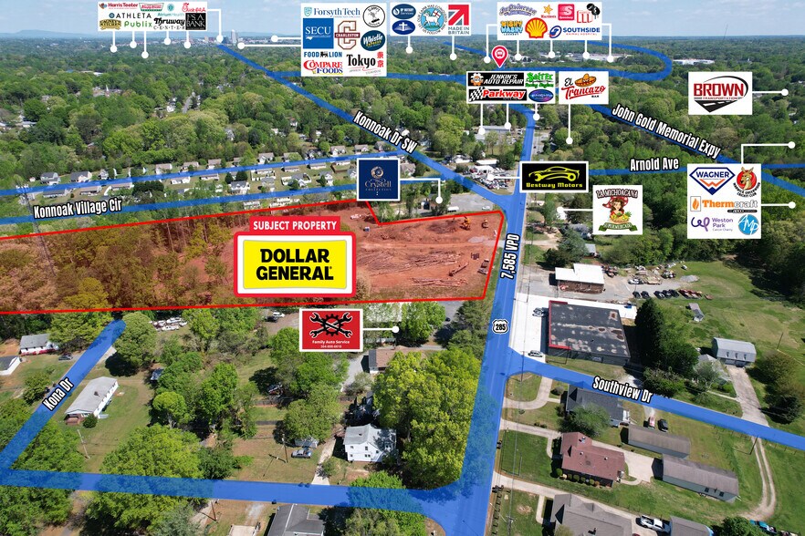 S Main St, Winston-Salem, NC à vendre - Aérien – Image 3 sur 5