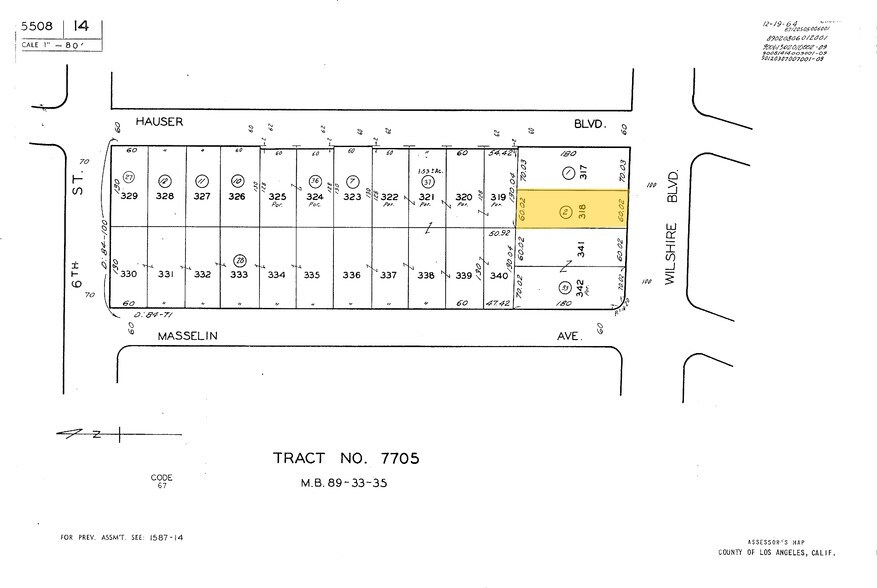 5657 Wilshire Blvd, Los Angeles, CA à louer - Plan cadastral – Image 2 sur 19