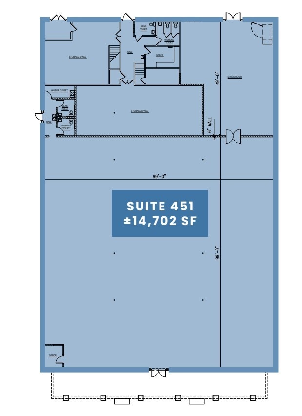 351-605 Bellevue Rd, Atwater, CA à louer Plan d’étage– Image 1 sur 1